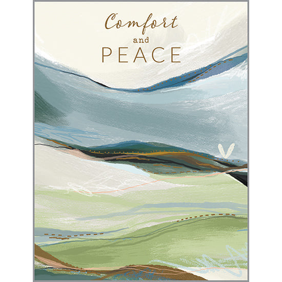 Sympathy card - Peaceful Landscape, Gina B Designs