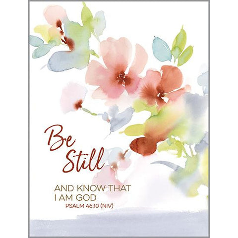 {with scripture} Thinking of You card - Coral Grey Be Still
