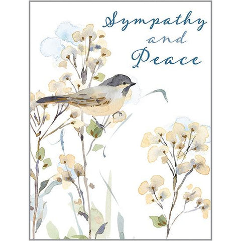 {with scripture} Sympathy Card - Chickadee/Willows, Gina B Designs