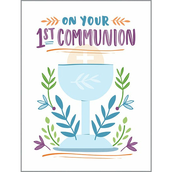 {with scripture} Religious Card - 1st Communion, Gina B Designs