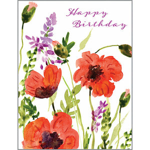 {with scripture} Birthday card - Wild Poppies, Gina B Designs