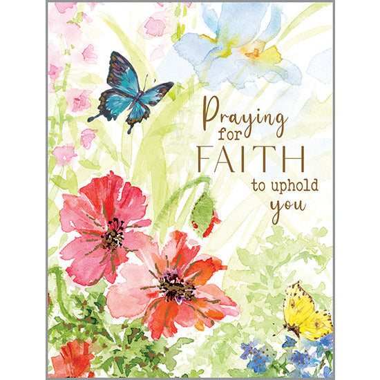{with scripture} Sympathy Card - Poppies & Butterflies, Gina B Designs