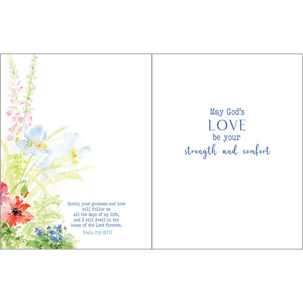 {with scripture} Sympathy Card - Poppies & Butterflies, Gina B Designs