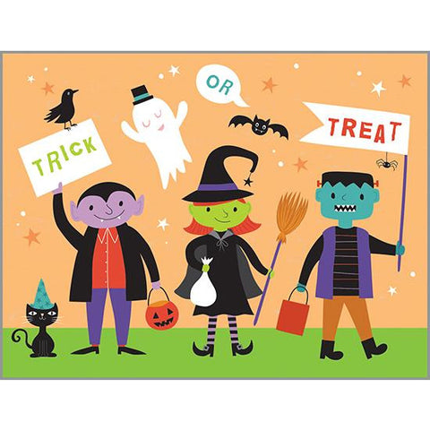 Halloween Card - Trick or Treaters