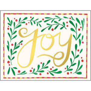 Christmas card - Joy Greens, Gina B Designs