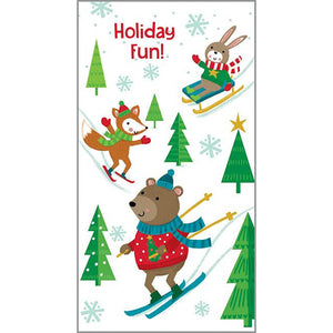 Money/Gift Card - Animal Winter Fun, Gina B Designs