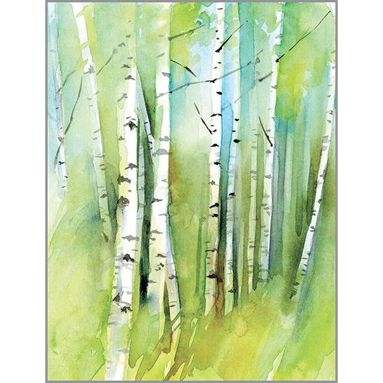 Blank Note Card  - Birch Grove, Gina B Designs
