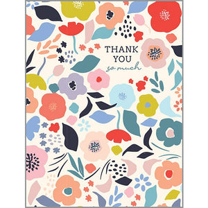 Blank Note Card  - Flower Blossoms, Gina B Designs