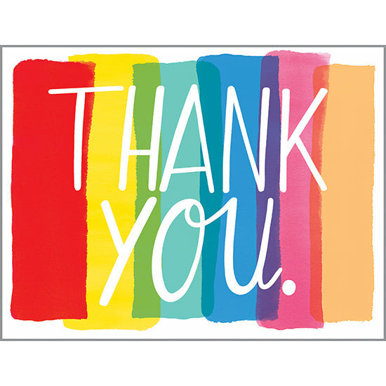 Blank Thank You Note Card  - Thank You Stripes, Gina B Designs