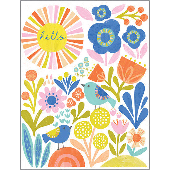Blank Note Card  - Sunny Day, Gina B Designs