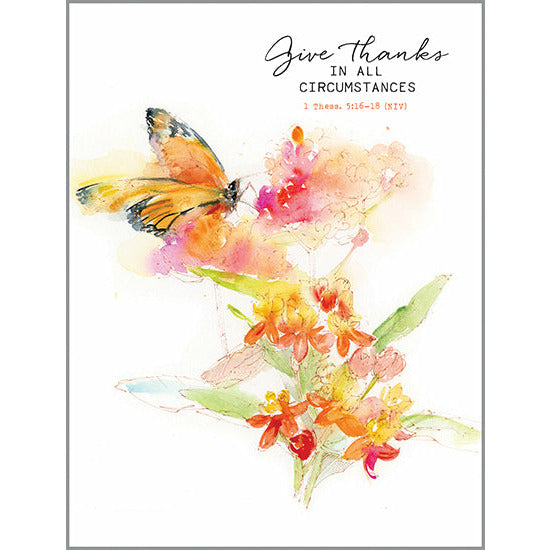 {with scripture} Blank Note Card  - Monarch & Milkweed, Gina B Designs