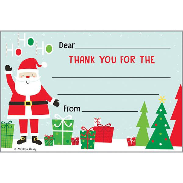 Holiday Kids Thank You Postcards - Ho Ho Ho Santa