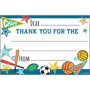 Kids Thank You Postcards - Sports, Gina B Designs