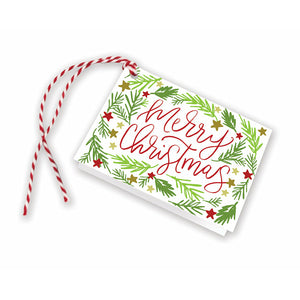 Holiday Gift Tags - Merry Branches and Stars, Gina B Designs