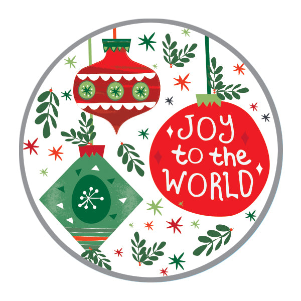 Holiday Envelope Seals - Joy Ornaments