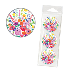 Envelope Seals - Bright Flower Bunch, Gina B Designs
