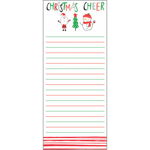 Holiday List Pad- Christmas Cheer, Gina B Designs
