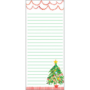 Holiday List Pad- Ornament Tree, Gina B Designs