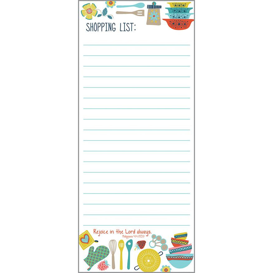 {with scripture} List Pad - Groovy Kitchen