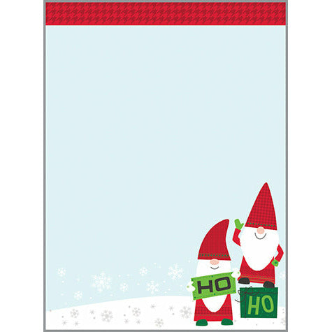 Holiday Memo Pad - HoHoHo Gnomes, Gina B Designs