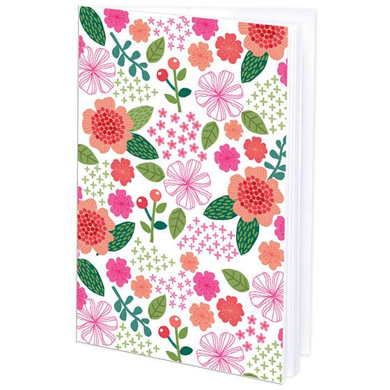 Mini Journal - Pink and Green Floral