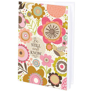 {with scripture} Mini Journal - Pink and Brown Flowers