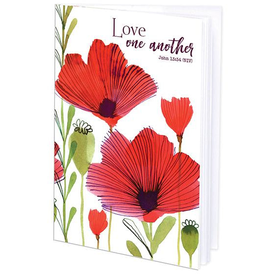 {with scripture} Mini Journal - Poppies