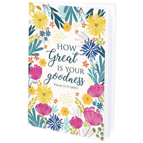 {with scripture} Mini Journal - Fuscia and Navy Flowers