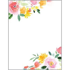 Desk Note Refill - Red Yellow Roses, Gina B Designs
