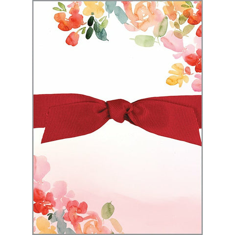 Chunky Bow Pad - Happiest Red Flowers, Gina B Designs