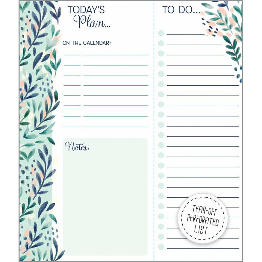 Daily Planner Pad - Have Faith Leaves, Gina B Designs