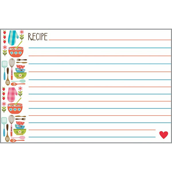 Lined Recipe Cards