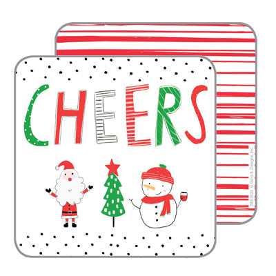 Holiday Coasters- Christmas Cheer, Gina B Designs
