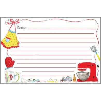Recipe Cards - Red Mixer