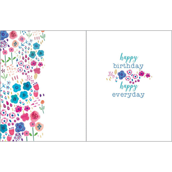 Birthday Card - Little Pink Flowers