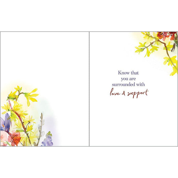 Sympathy Card - Forsythia, Gina B Designs
