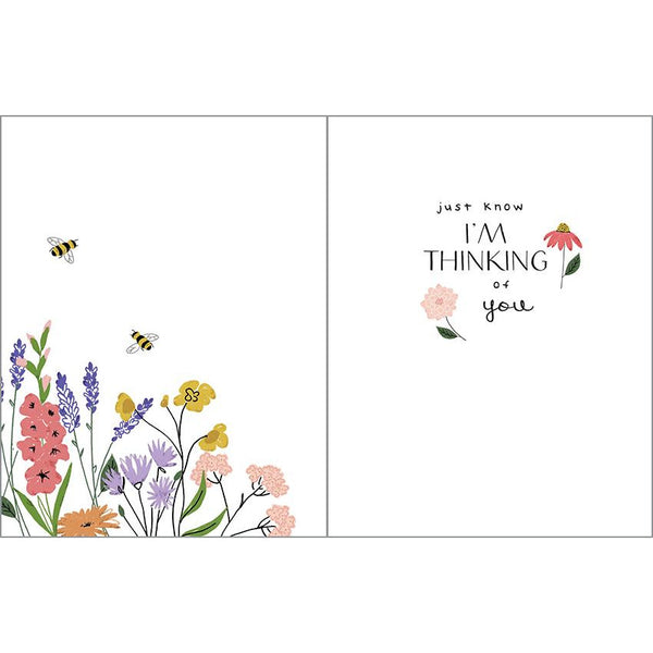 Thinking of You Card - Wildflowers Garden, Gina B Designs