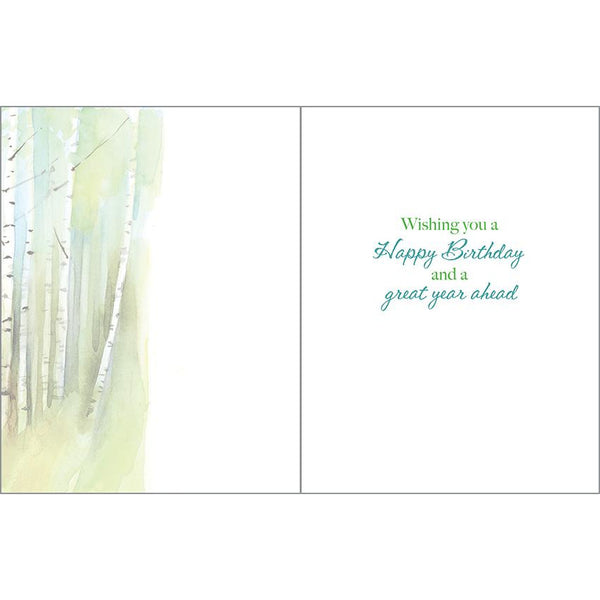 Birthday card - Birch Grove, Gina B Designs