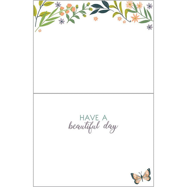 Birthday card - Wildflower Wreath, Gina B Designs
