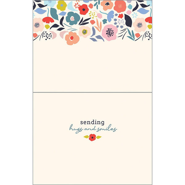 Thinking of You card - Flower Blossoms, Gina B Designs