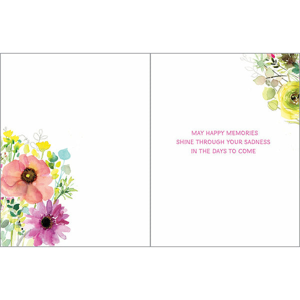 Sympathy card - Flowers of Grace, Gina B Designs