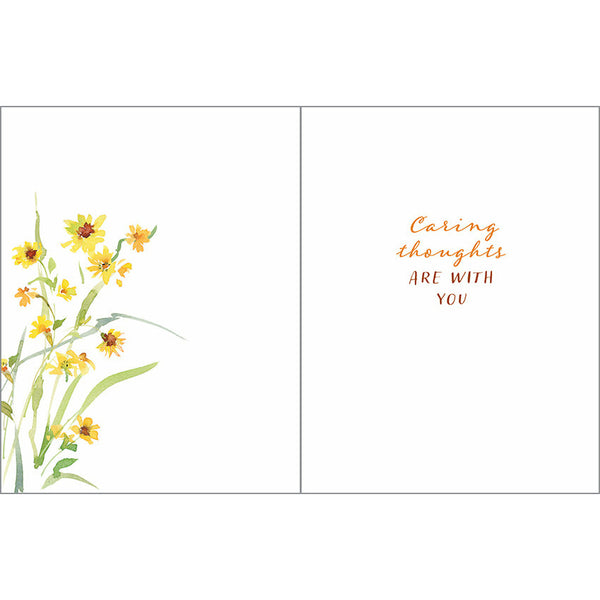 Sympathy card - Meadow Finch, Gina B Designs