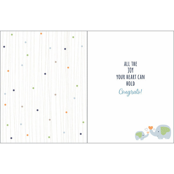 Baby Card - Boy Elephant, Gina B Designs