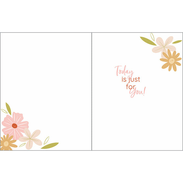 Birthday card - Sweet Flowers/Dots, Gina B Designs