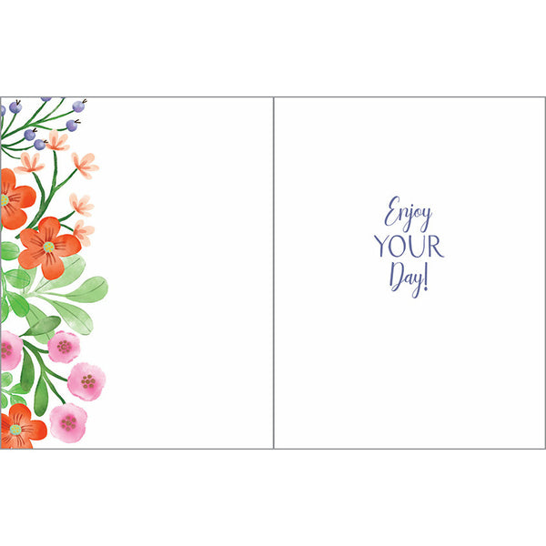 Birthday card -Birthday Blossoms, Gina B Designs