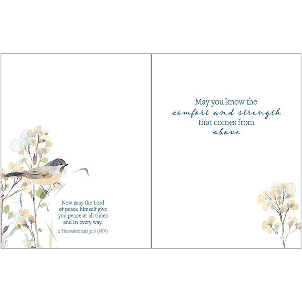 {with scripture} Sympathy Card - Chickadee/Willows, Gina B Designs
