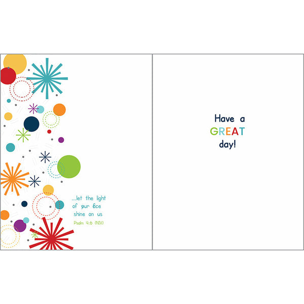 {with scripture} Birthday card - Birthday Sparkles, Gina B Designs