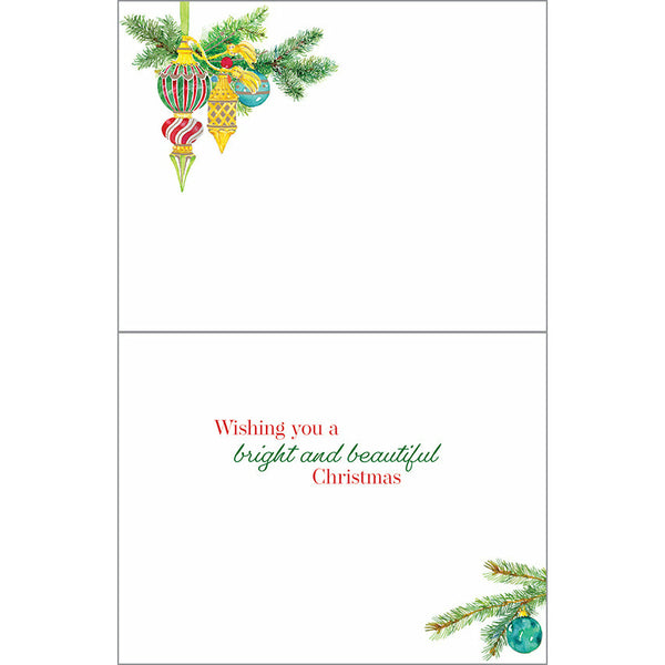 Christmas card - Fancy Baubles, Gina B Designs