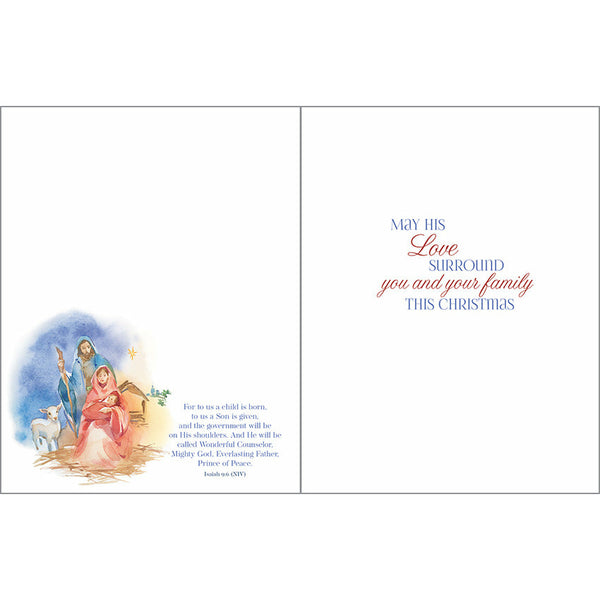 {with scripture} Christmas card - Holy Family, Gina B Designs