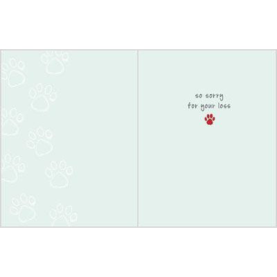 Pet Sympathy card - Paw Prints